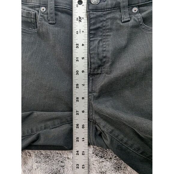 Madewell 9" High Rise Skinny Jeans Women's Size 29T Black - Picture 8 of 14